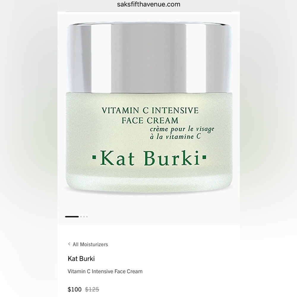 Kat Burki Vitamin C Intensive Repair Cream 1.7 oz new in sealed Jar Boxed